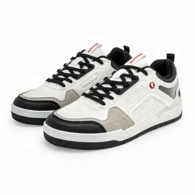 Redtape Black & White Classic Sneakers