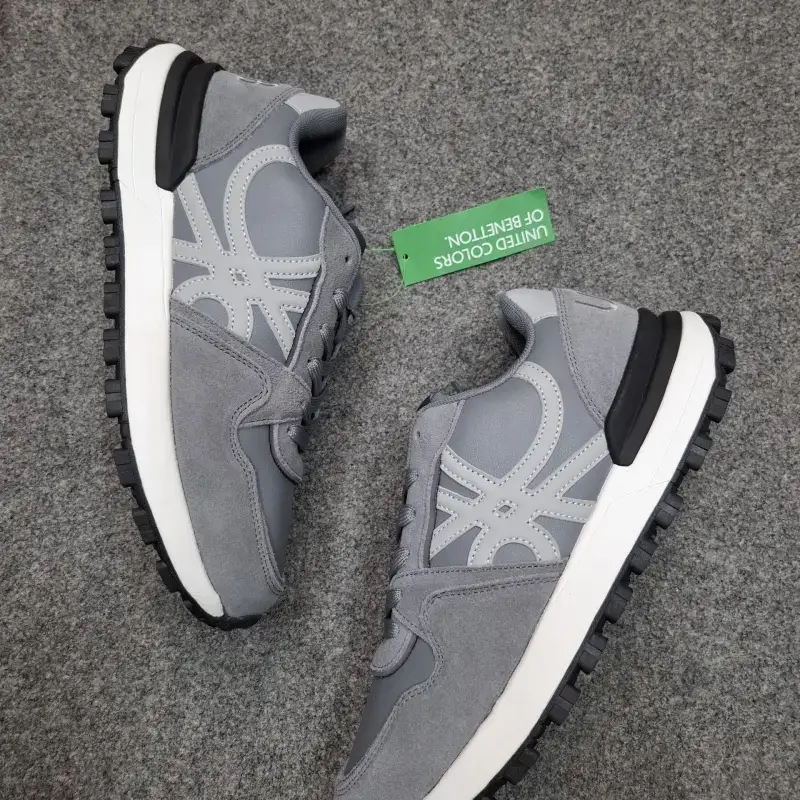 Benetton Solid Sneakers Grey