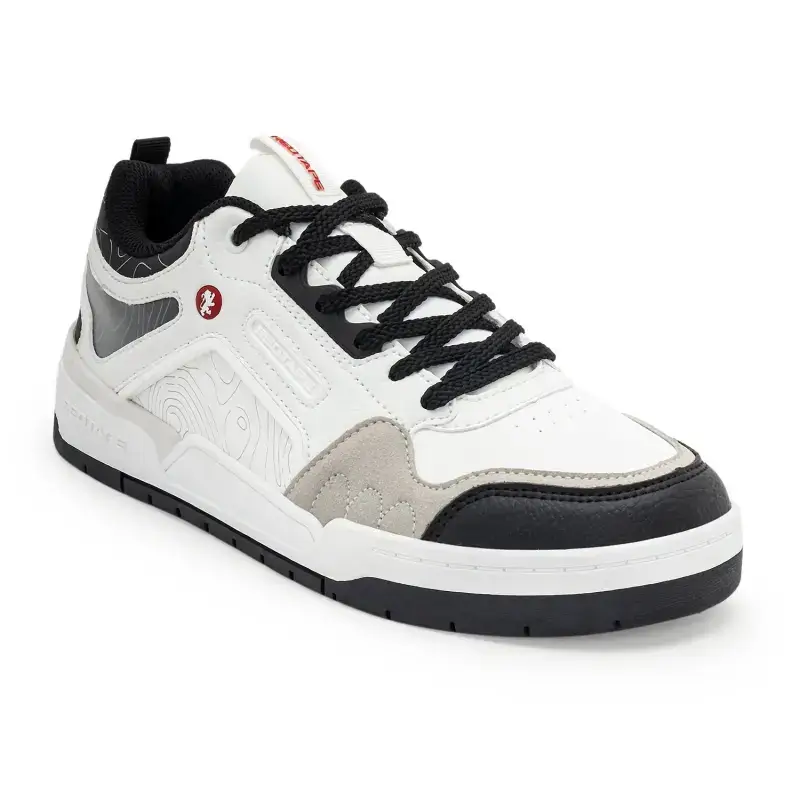 Redtape Black & White Classic Sneakers