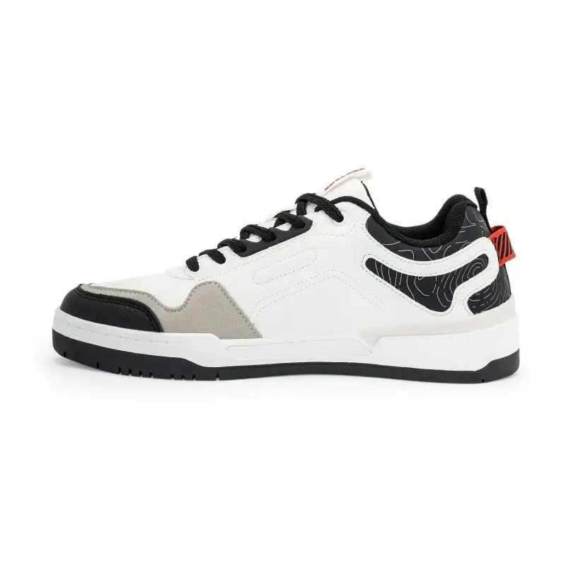 Redtape Black & White Classic Sneakers