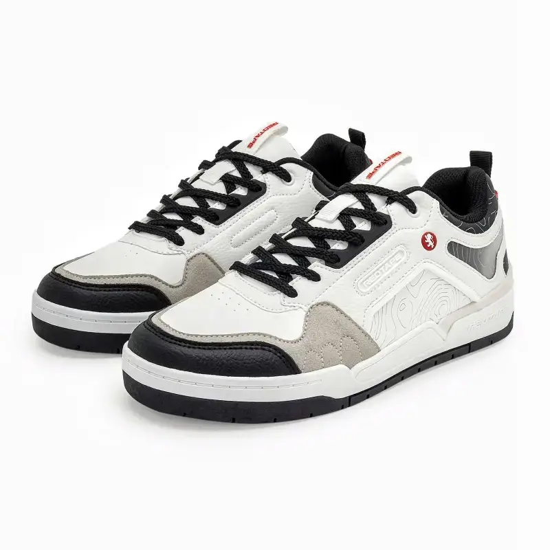 Redtape Black & White Classic Sneakers