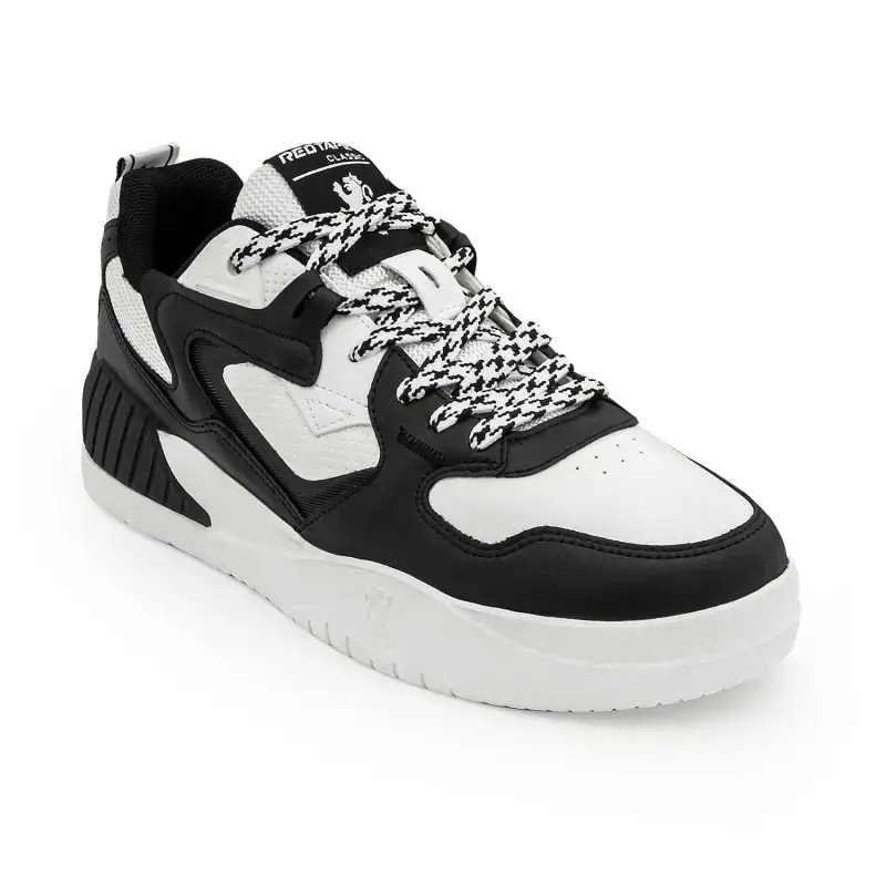 Redtape Black & White Classic Sneakers