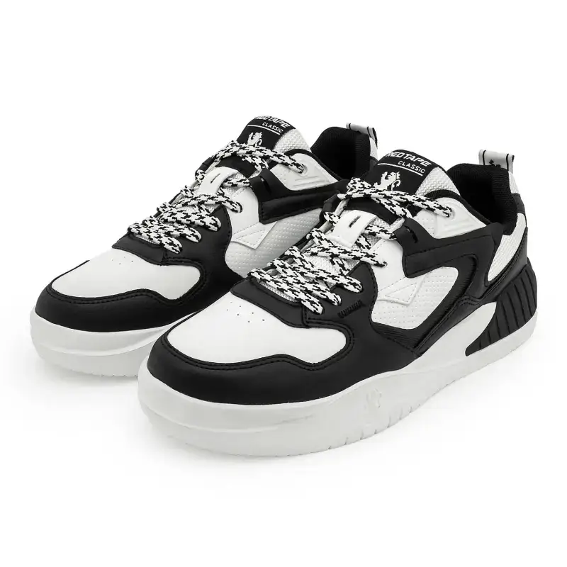 Redtape Black & White Classic Sneakers