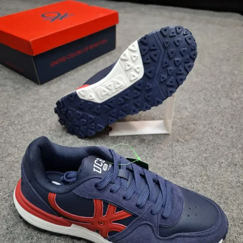 Benetton Solid Sneakers Navy