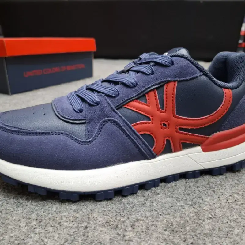 Benetton Solid Sneakers Navy